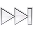 download Tango Media Skip Forward clipart image with 180 hue color