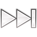 download Tango Media Skip Forward clipart image with 270 hue color