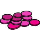 download Coins 1 clipart image with 270 hue color