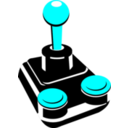 download Retro Joystick 001 clipart image with 180 hue color