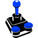 download Retro Joystick 001 clipart image with 225 hue color