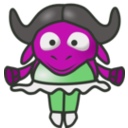 download Baby Gnu Ballerina clipart image with 270 hue color