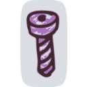 download Screw clipart image with 90 hue color