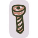 download Screw clipart image with 180 hue color