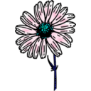 download Colored Daisy 1 clipart image with 135 hue color