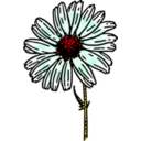 download Colored Daisy 1 clipart image with 315 hue color
