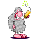download Bad Sheep clipart image with 45 hue color