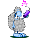 download Bad Sheep clipart image with 270 hue color