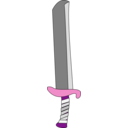 download Sword Machete clipart image with 270 hue color