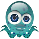 download Crazy Octopus clipart image with 90 hue color