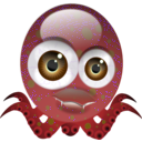 download Crazy Octopus clipart image with 270 hue color