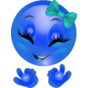 download Perfect Smiley Emoticon clipart image with 180 hue color