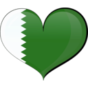 download Qatar Heart Flag clipart image with 135 hue color