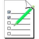 download Survey Icon clipart image with 90 hue color