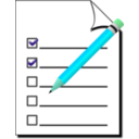 download Survey Icon clipart image with 135 hue color