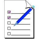 download Survey Icon clipart image with 180 hue color