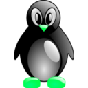 download Simple Tux clipart image with 90 hue color