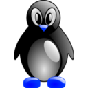 download Simple Tux clipart image with 180 hue color