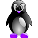 download Simple Tux clipart image with 225 hue color