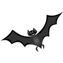 download Bat 1 Remix clipart image with 0 hue color