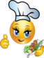 Cooking Girl Smiley Emoticon