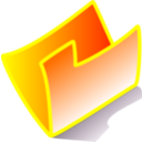 download Folder Blue clipart image with 180 hue color