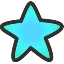 download Gold Star clipart image with 135 hue color