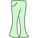 download Bell Bottoms clipart image with 270 hue color