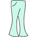 download Bell Bottoms clipart image with 315 hue color