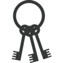 download Keys On Ring clipart image with 135 hue color