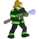 download Fire Fighter clipart image with 45 hue color