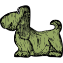 download Basset Hound clipart image with 45 hue color