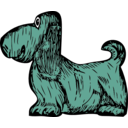 download Basset Hound clipart image with 135 hue color