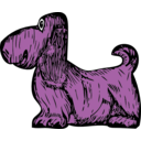 download Basset Hound clipart image with 270 hue color
