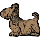 download Basset Hound clipart image with 0 hue color