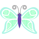 download Cartoon Butterfly Kp8 clipart image with 225 hue color