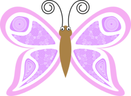 Cartoon Butterfly Kp8