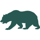 download Flag Of California Bear Solid clipart image with 135 hue color