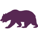 download Flag Of California Bear Solid clipart image with 270 hue color