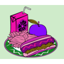 download Fast Food Menu Sample Usage clipart image with 270 hue color