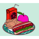 download Fast Food Menu Sample Usage clipart image with 315 hue color