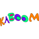 download Kaboom clipart image with 270 hue color