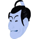 download Kabuki Actor clipart image with 180 hue color