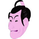 download Kabuki Actor clipart image with 270 hue color