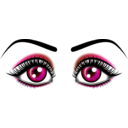 download Eyes clipart image with 135 hue color