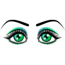 download Eyes clipart image with 315 hue color