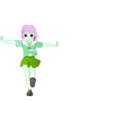 download A Walking Girl clipart image with 90 hue color