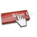 download Sign Up clipart image with 270 hue color
