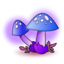 download Mushroom clipart image with 225 hue color