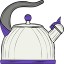 download Teapot clipart image with 225 hue color